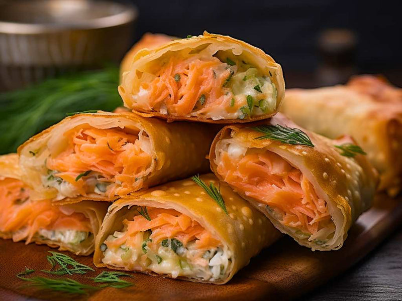 Rolling in Flavor Crispy Salmon Egg Rolls Recipe One Stop Halal