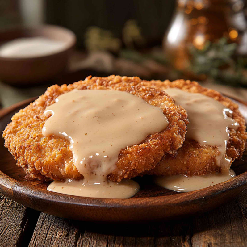 Cooked Beef Country Fried Steak - 1