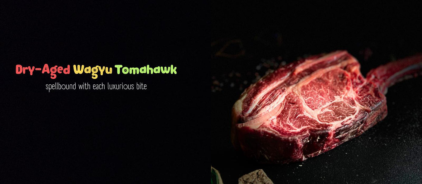 Dry Aged Wagyu Tomahawk - Desktop Banner