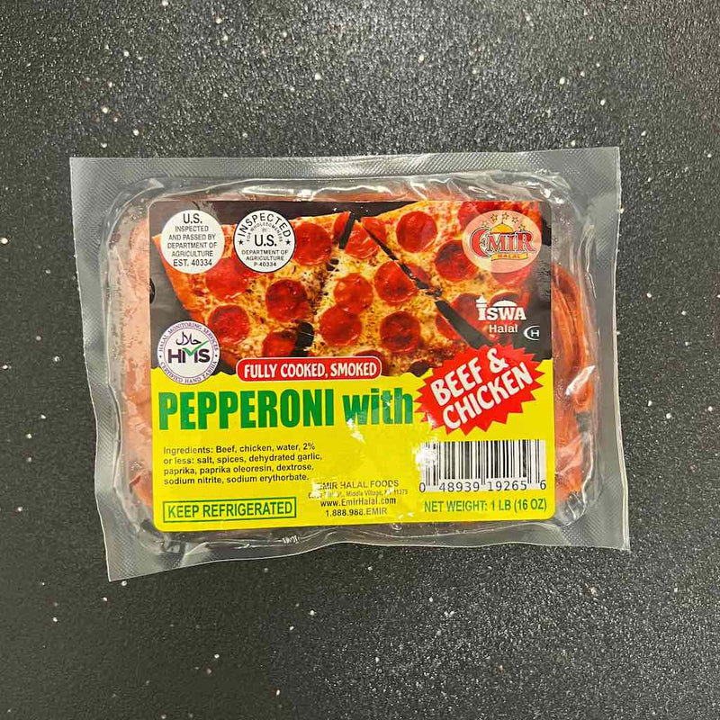 Halal Beef Pepperoni with Chicken