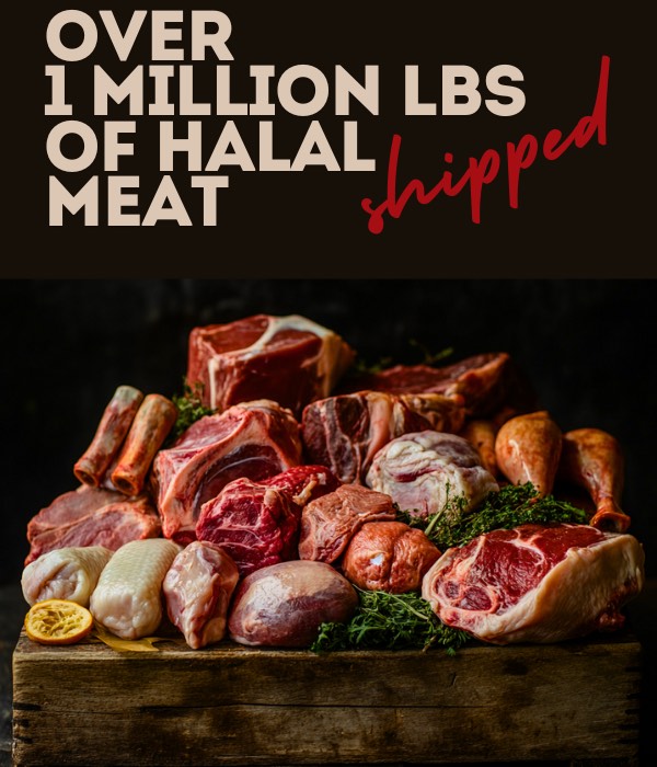 Over 1 Million lbs of Halal Meat Shipped - Mobile