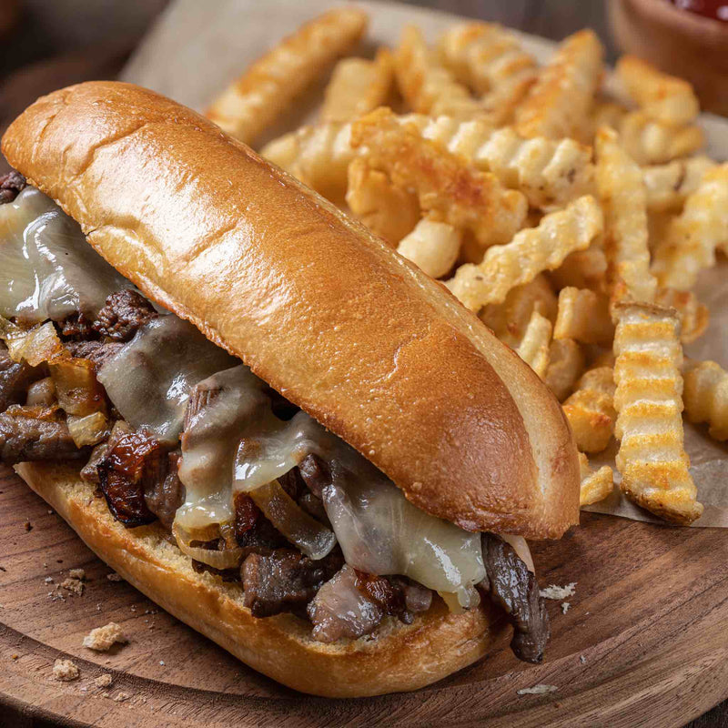 Philly Cheesesteak Sandwich Slices - 3