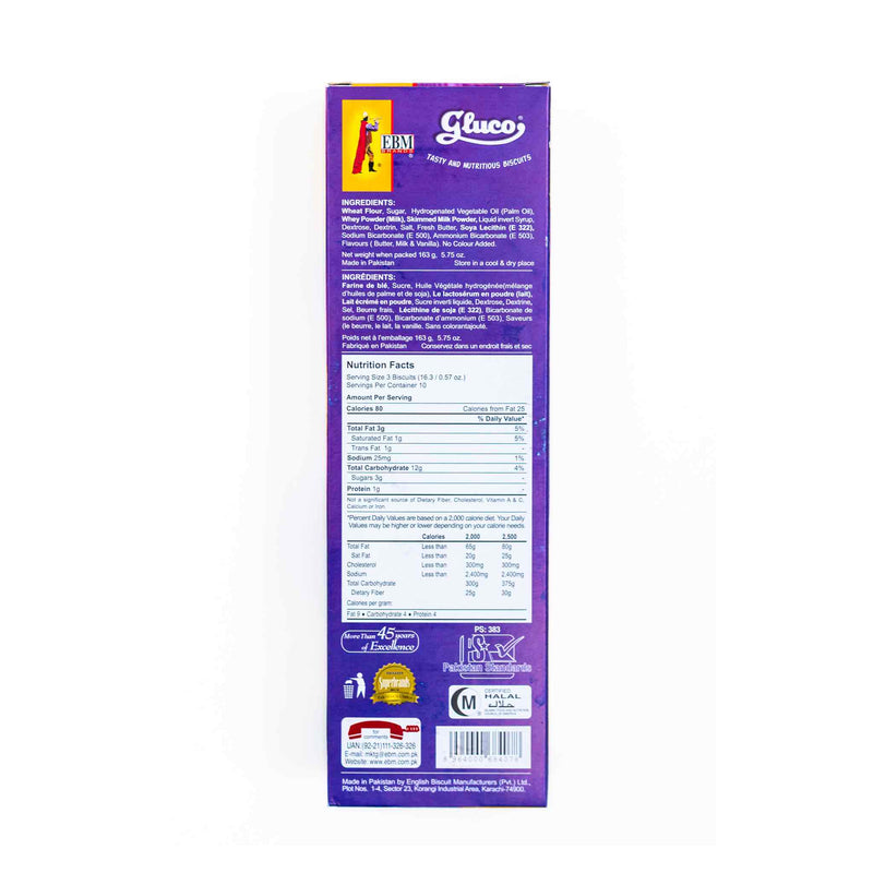 EBM Gluco Biscuit - Ingredients