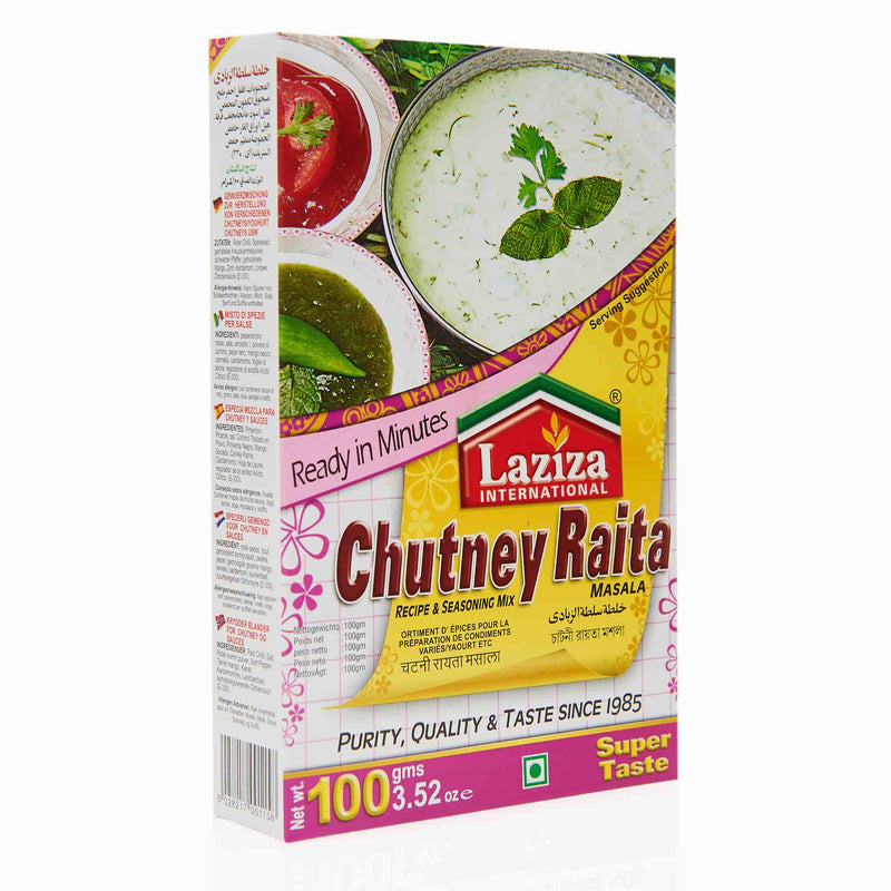 Laziza Chutney Raita Recipe Mix - Front