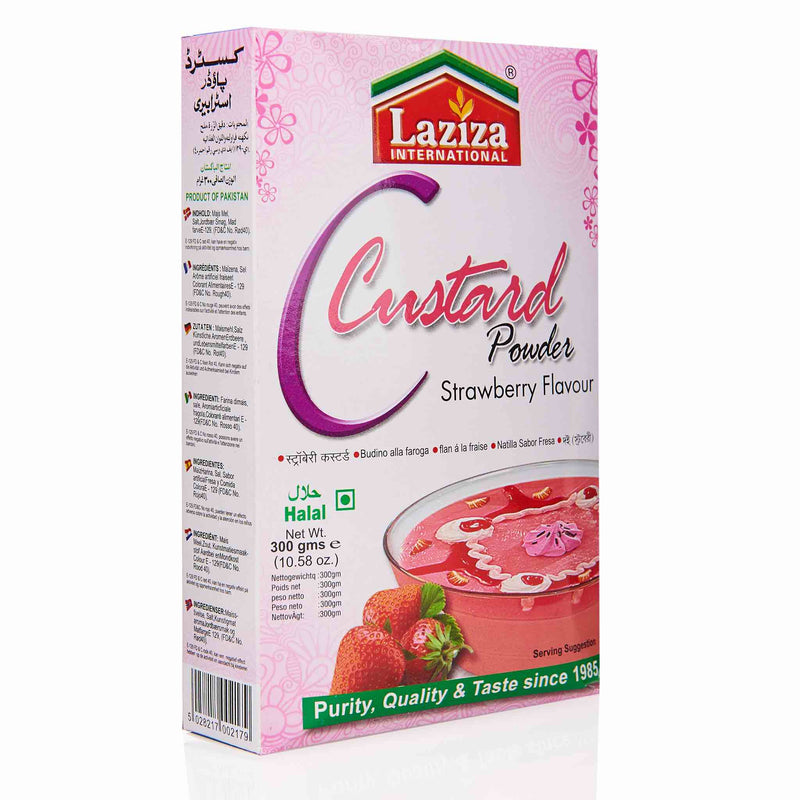 Laziza Strawberry Custard Powder - Front