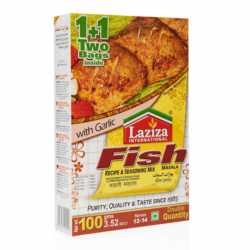 Laziza Fish Masala Recipe Mix - Front