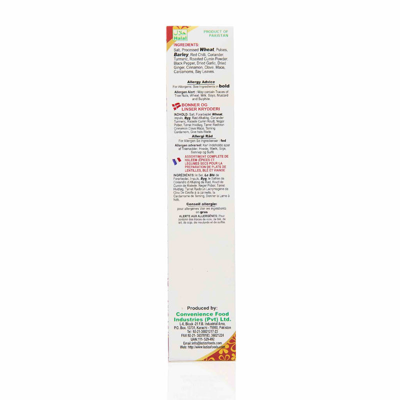 Laziza Haleem Mix - Ingredients