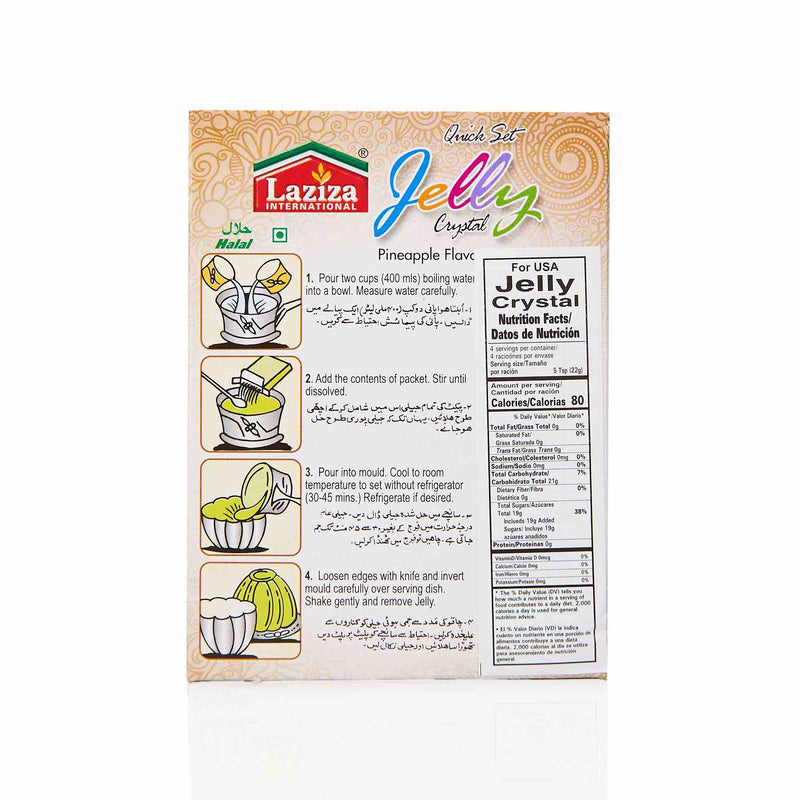 Laziza Pineapple Jelly Crystals - Directions