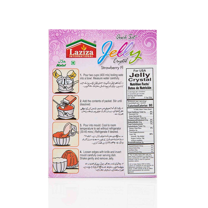 Laziza Strawberry Jelly Crystals - Directions