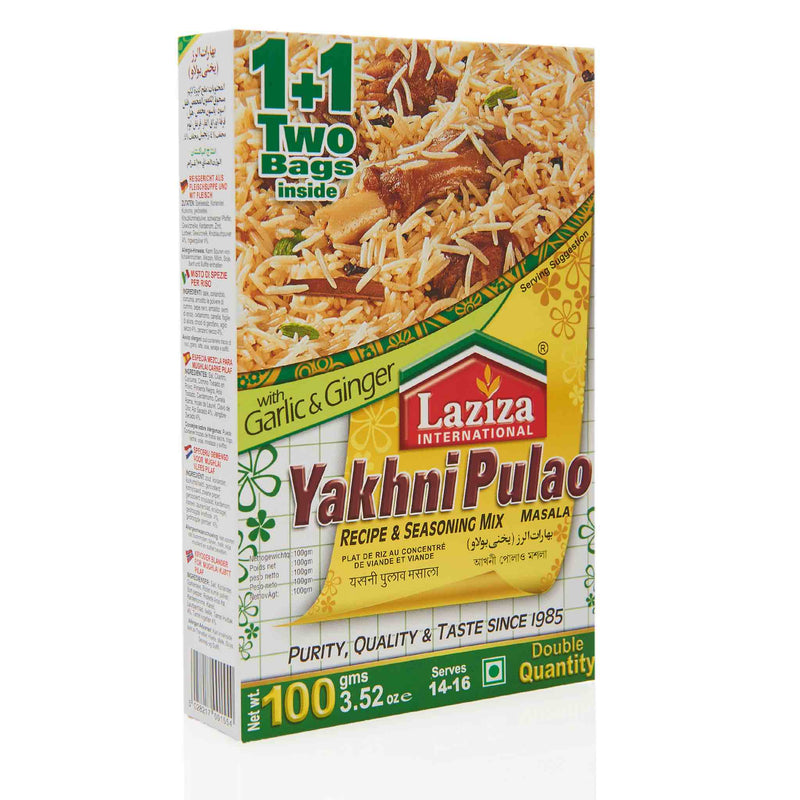 Laziza Yakhni Pulao Recipe Mix - Front