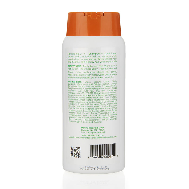 Madina 2 in 1 Shampoo and Conditioner - Ingredients