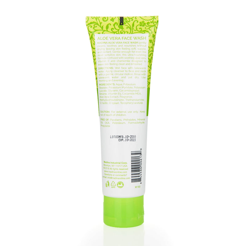 Madina Halal Aloe Vera Fash Wash - Ingredients