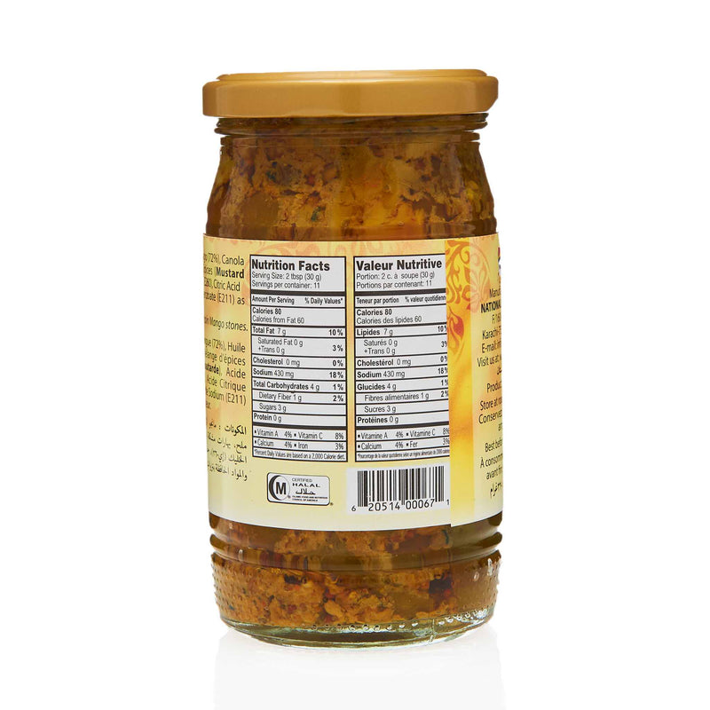 National Mango Pickle - Nutrition