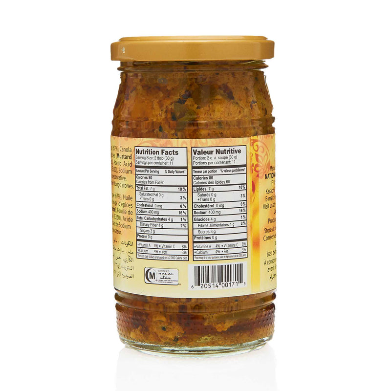 National Hyderabadi Mango Pickle - Nutrition