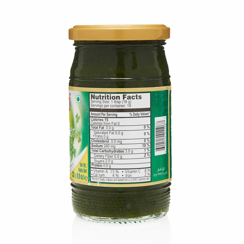 National Coriander Chutney - Nutritional Facts