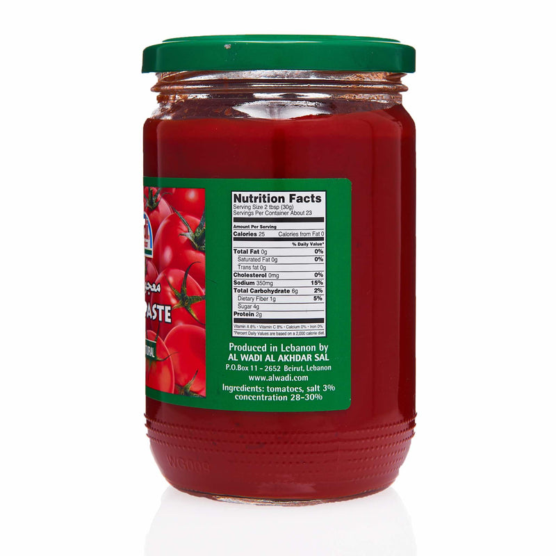 Al Wadi Tomato Paste - Ingredients