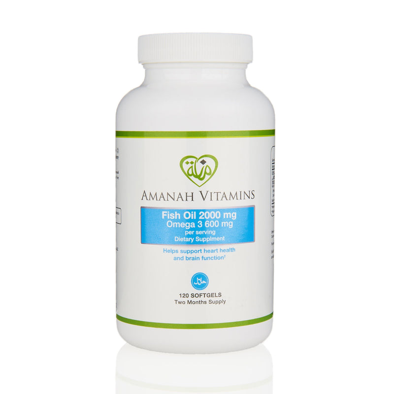 Amanah Vitamins Omega 3 Fish Oil - Front