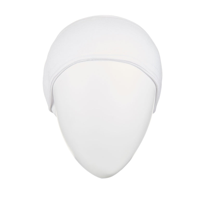 Bandana Head Cap for Hijab - White