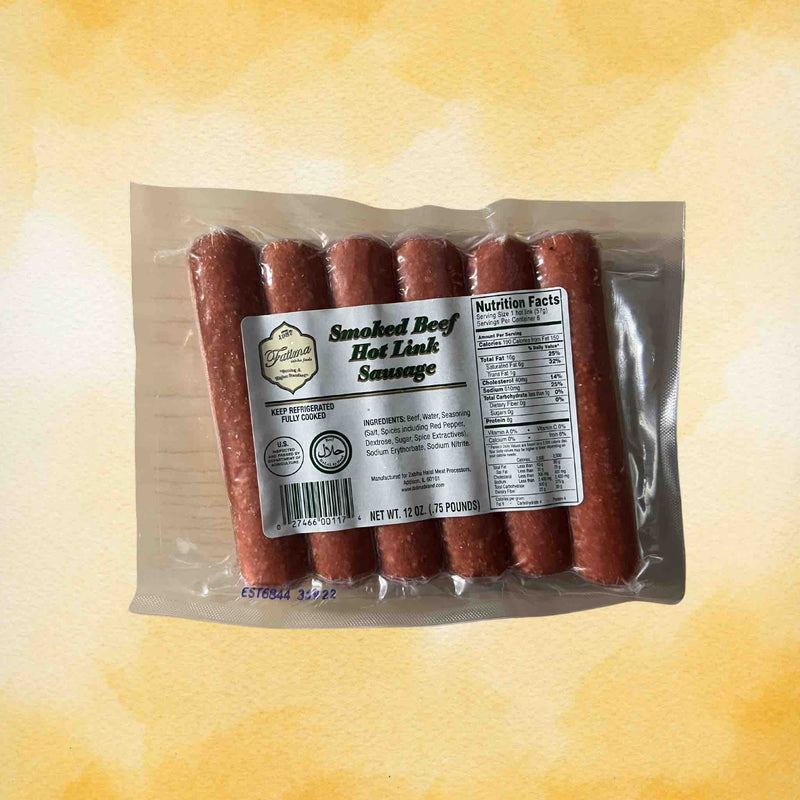Beef Hotlinks Sausage Front
