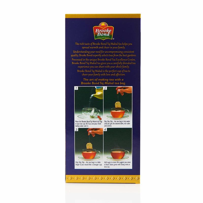 Brooke Bond Taj Mahal Tea Bags - Directions