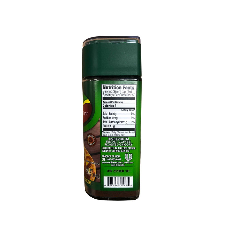 Bru Instant Coffee - Nutrition