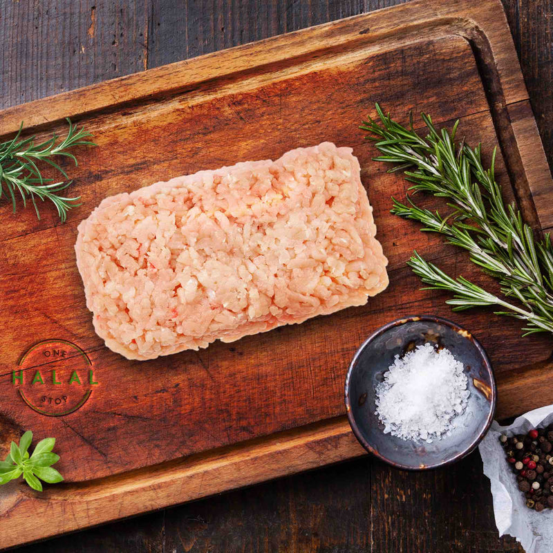 Zabiha Halal Chicken Ground Meat - Front