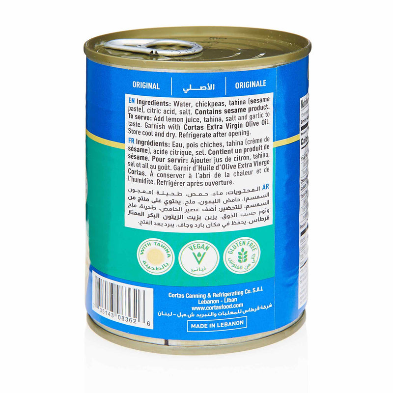 Cortas Hummus - Ingredients