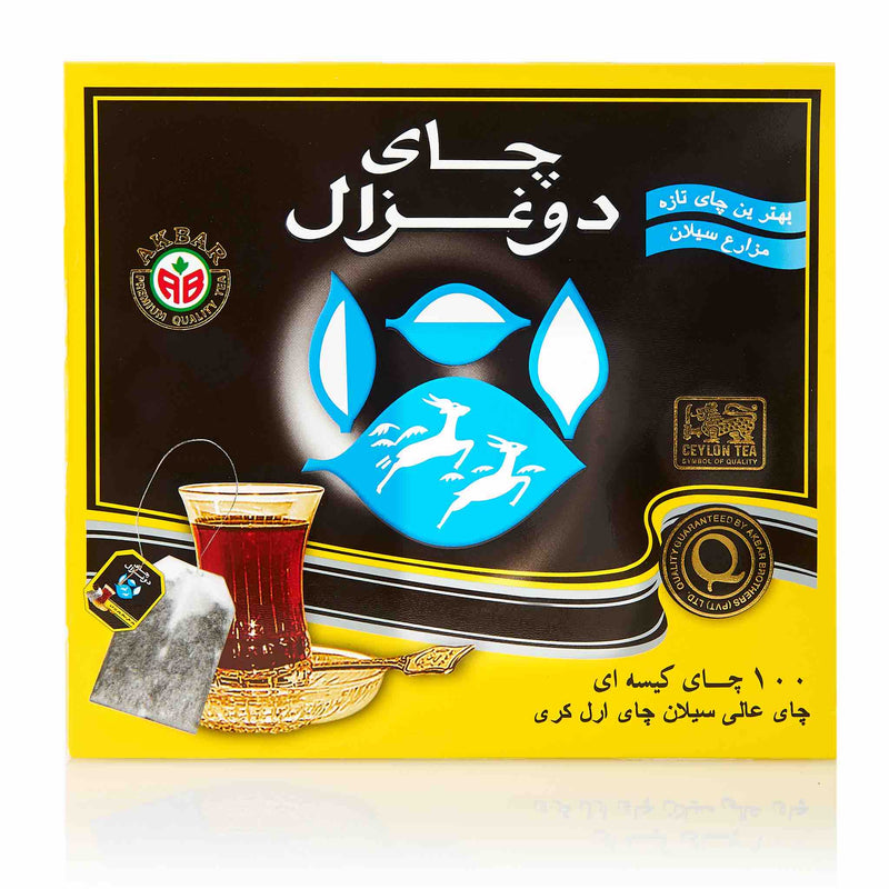 Do Ghazal Earl Grey Black Tea Bags - Front