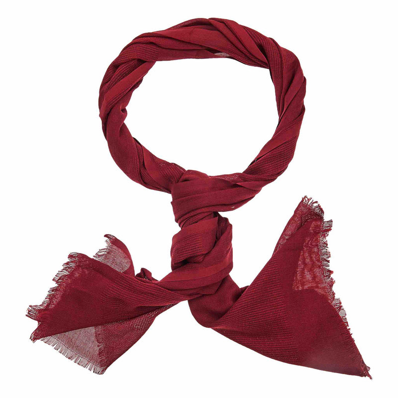 Dotted Square Chiffon Hijab in Maroon