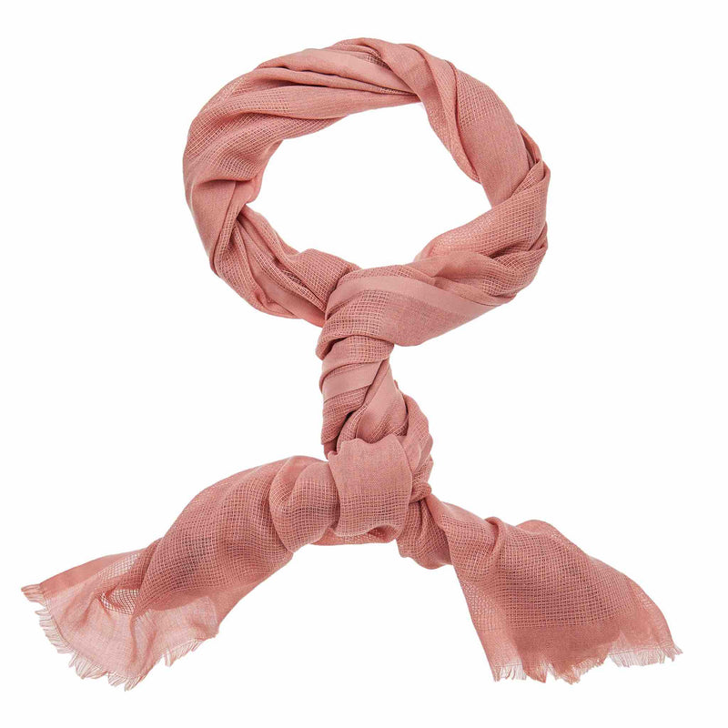 Dotted Square Chiffon Hijab in Neon Orange