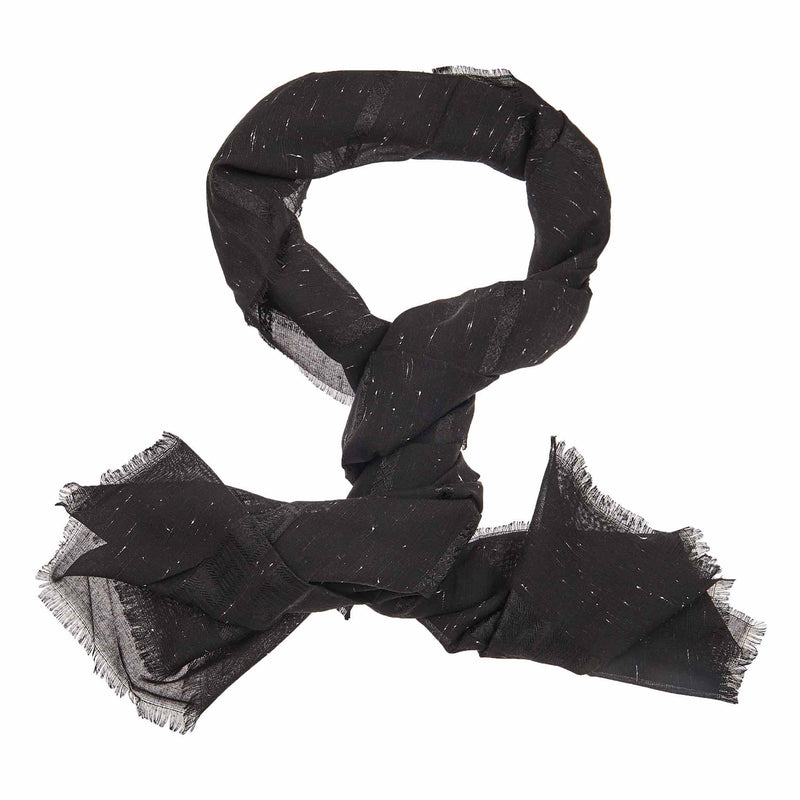 Moroccan Striped Hijab in Black