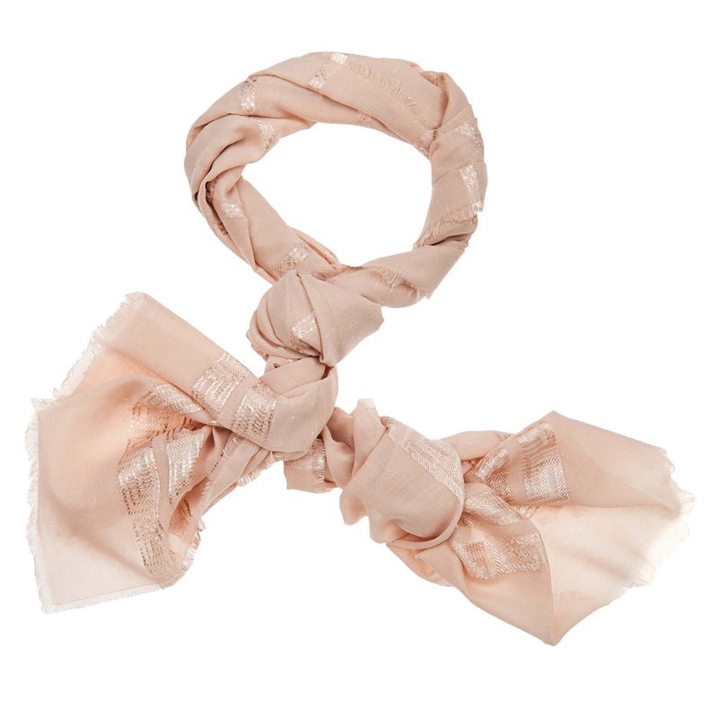 Moroccan Striped Hijab in Desert Sand