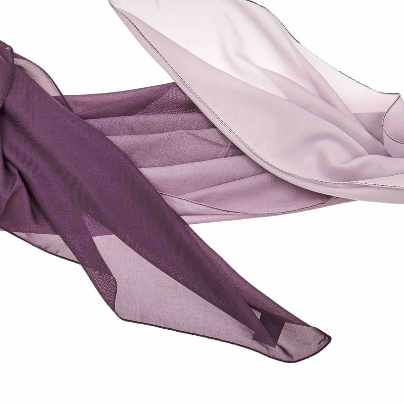 Multi Color Hijab - Lilac & Indigo Details