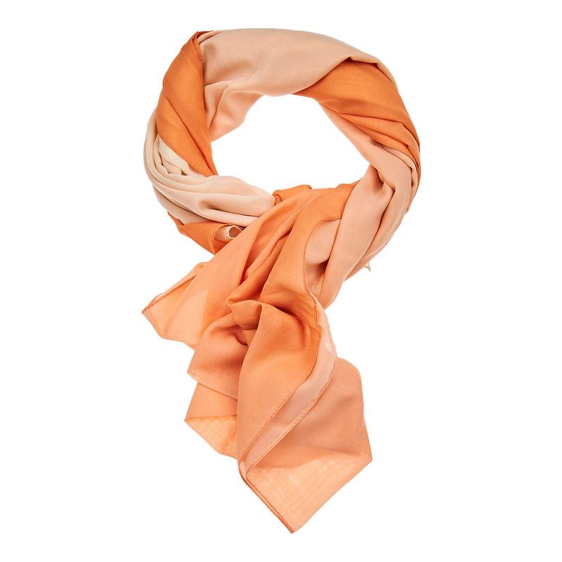 Multi Color Hijab - Orange & Beige
