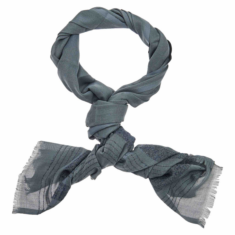Tinsel Chiffon Hijab - Black