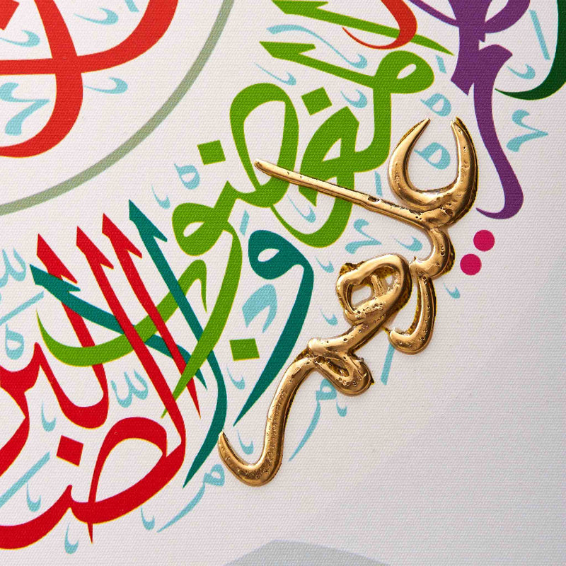 Surah Fatiha Rainbow Islamic Wall Art
