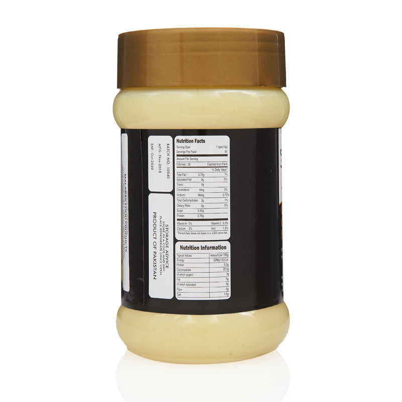 Jazaa Ginger Garlic Paste - Nutrition