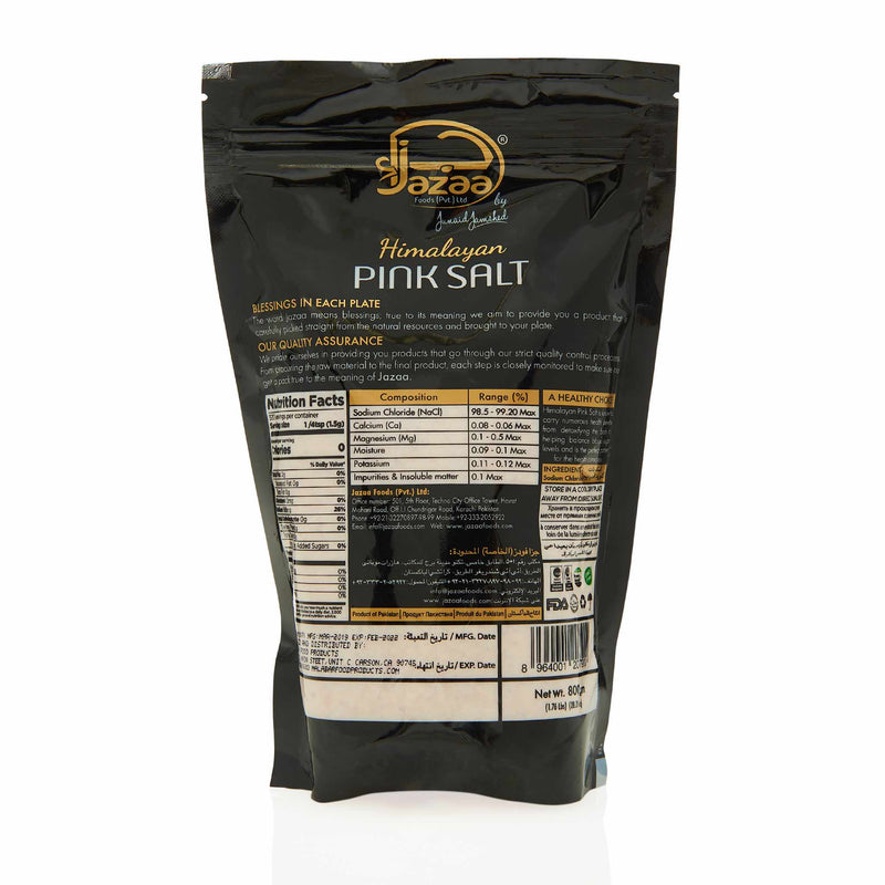 Jazaa Himalayan Pink Salt - Ingredients