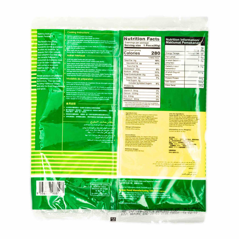 Kawan Plain Paratha - Ingredients
