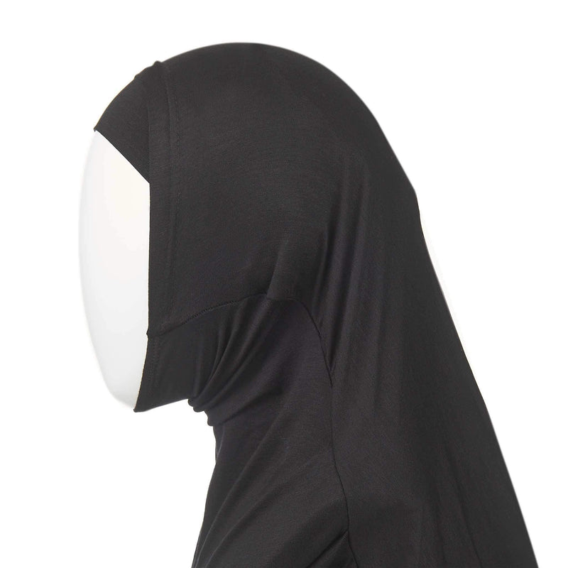 Kids Hijab in Black - Front