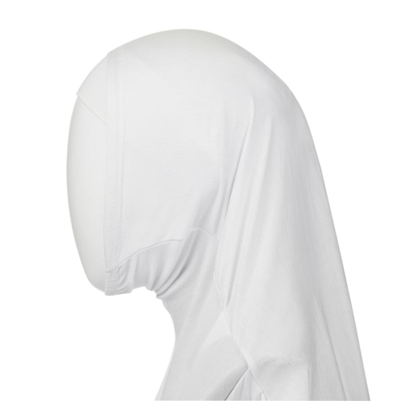 White Kids Hijab - 2 Piece