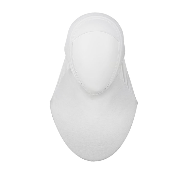 White Kids Hijab - 2 Piece