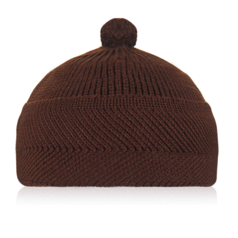 Brown Hadji Kufi Cap - Front