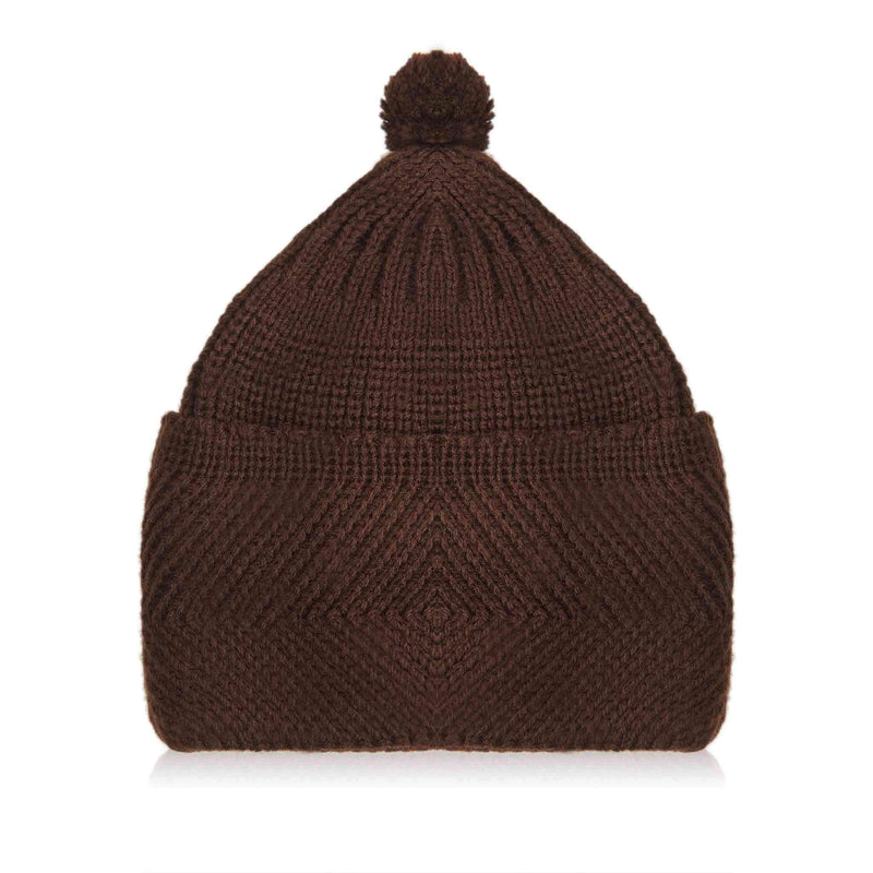 Brown Hadji Kufi Cap - Folded