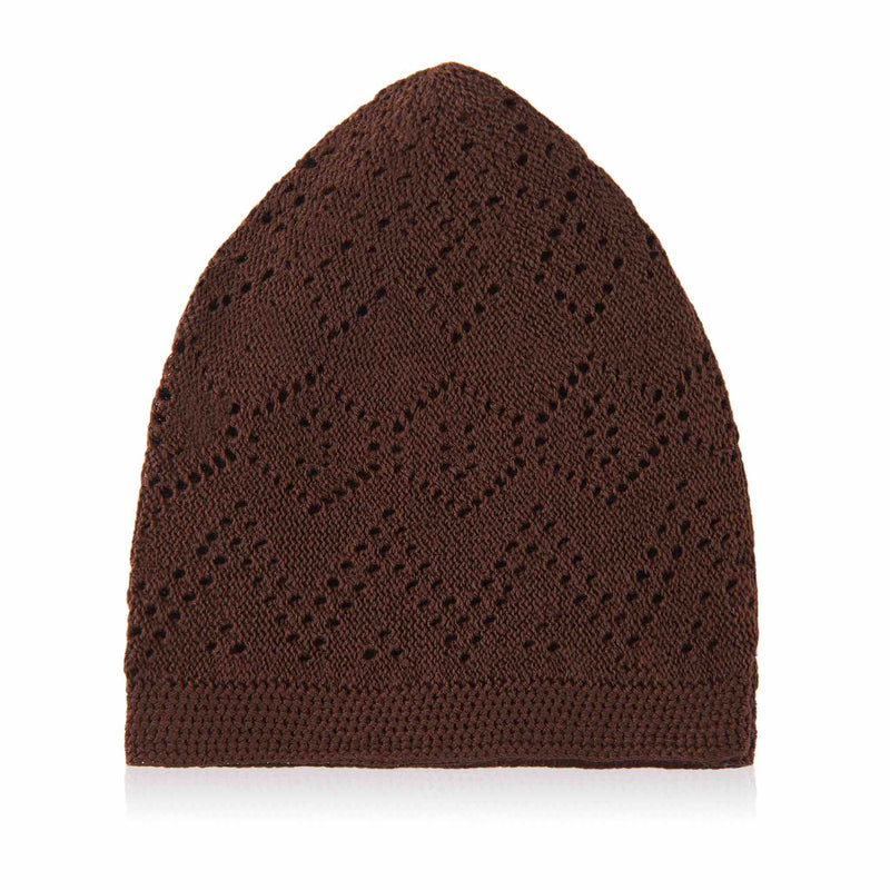 Kids Brown Kufi Cap