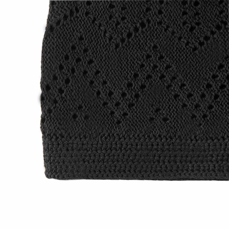 Kids Black Kufi Cap - Detail