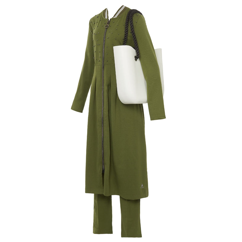 Bottle Green Active Wear with Pellet - Side