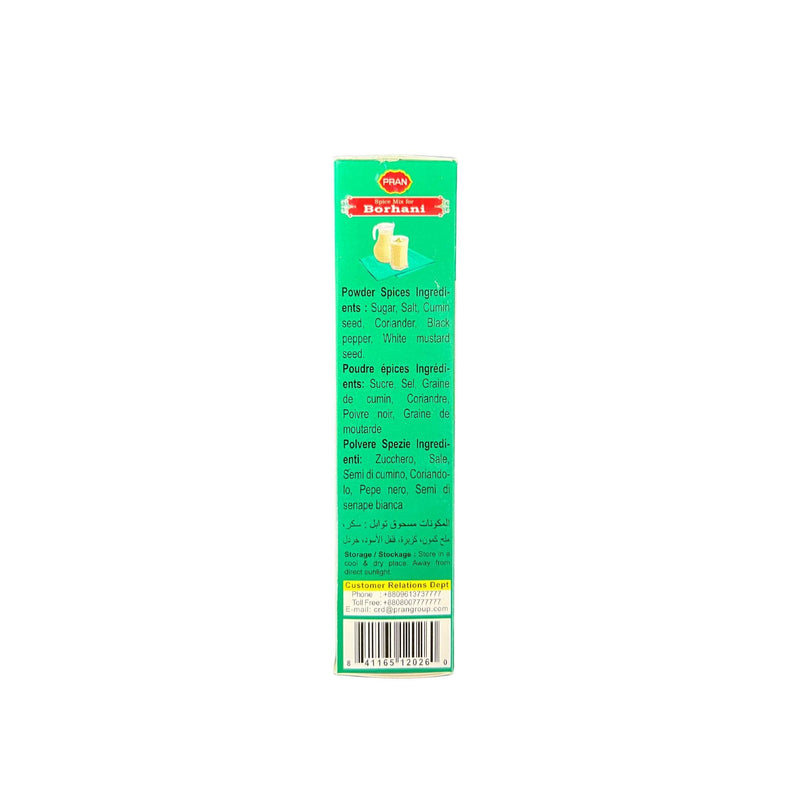 Pran Borhani Yogurt Drink Recipe Mix - Ingredients
