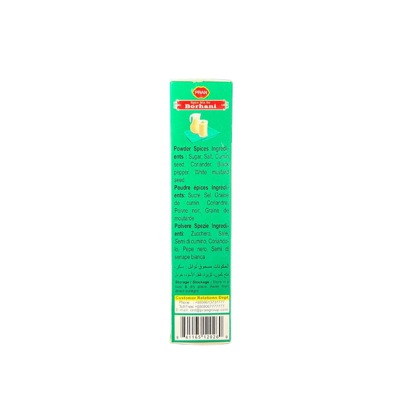 Pran Borhani Yogurt Drink Recipe Mix - Ingredients