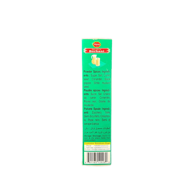 Pran Borhani Yogurt Drink Recipe Mix - Ingredients